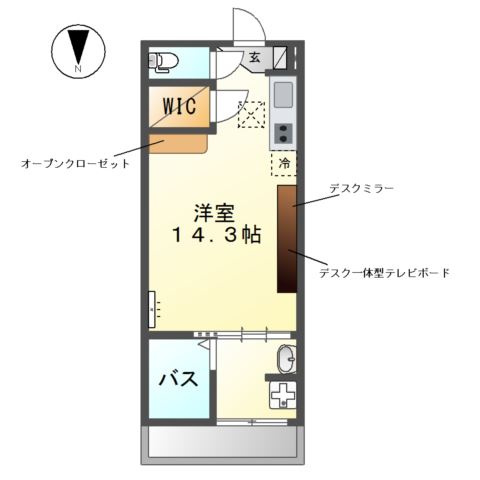 カーサ　ベルデの間取り