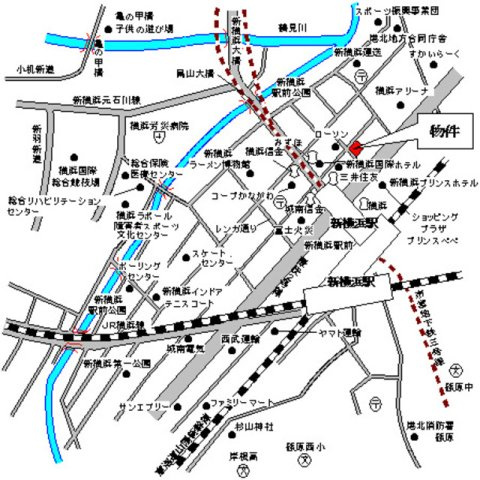 レジアス新横浜の地図