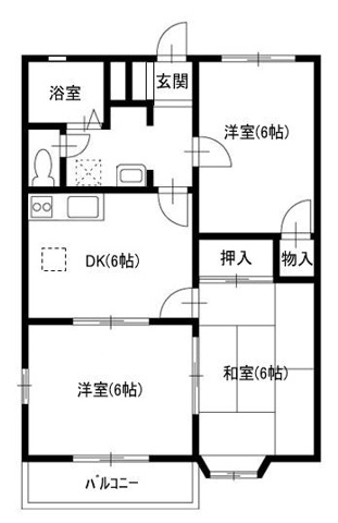 エクセル北原台Ⅰの間取り