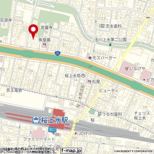 イーリスコート桜上水の地図
