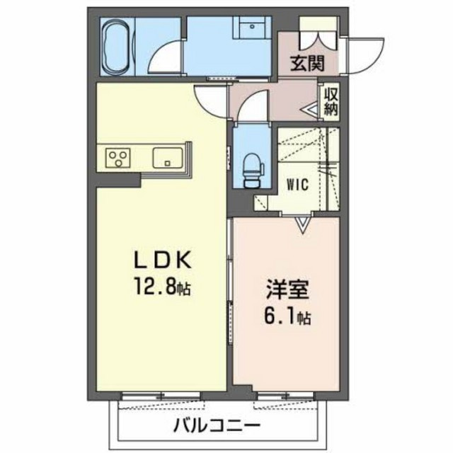 シャーメゾン六条の間取り