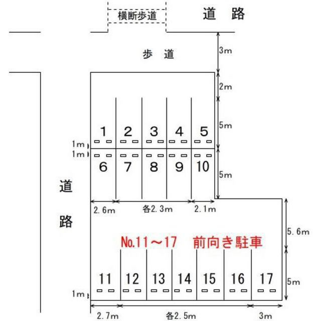 岐阜市加納城南通１丁目の駐車場の間取り