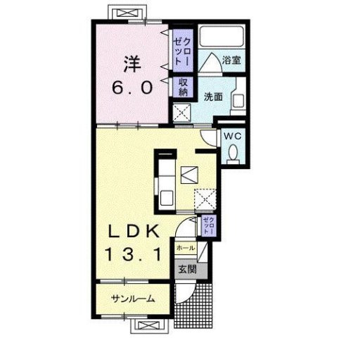 ウインベル　Ｎ２の間取り