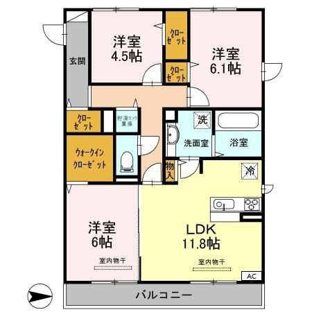 イースト アヴェニューの間取り
