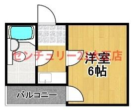 大阪市港区南市岡３丁目の賃貸マンションの間取り