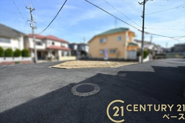香芝市藤山２丁目　建築条件なし土地の前面道路含む現地写真|■現地撮影写真■