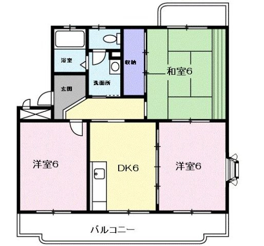 【間取り】 | クレセントフジ　Ｂ