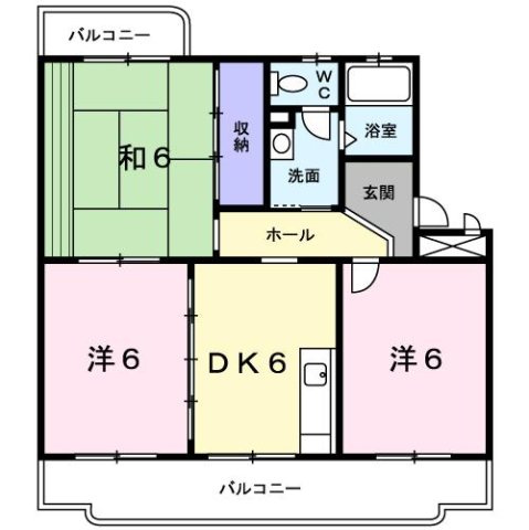 【間取り】 | クレセントフジ　Ｂ