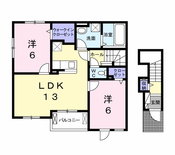 グレイトフルⅡの間取り