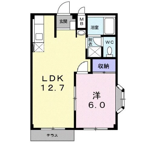サンヒルズ上津の間取り