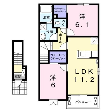 グラシューⅡの間取り