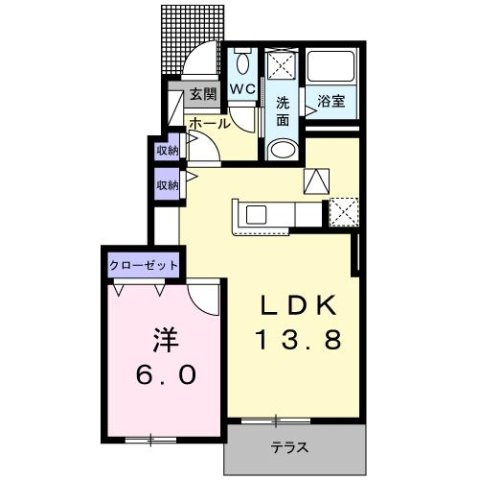 フランメゾン　Ｂの間取り