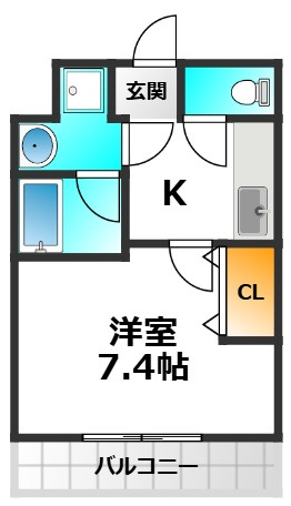 フジパレスパルトネールさとのⅡ番館の間取り