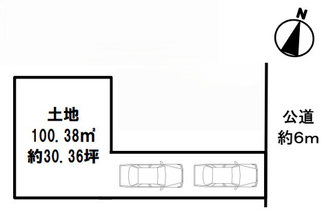 戸建 大阪市東淀川区豊里６丁目の区画図