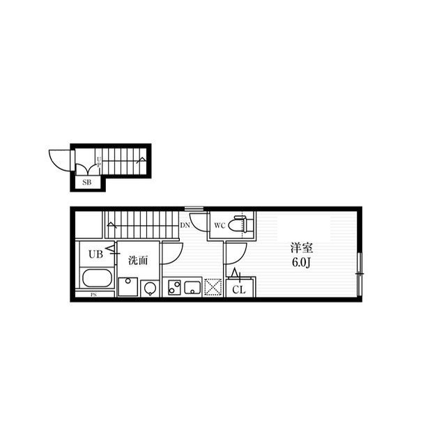 ミハス西小山の間取り|間取りです。