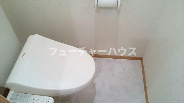 ソレイユＡのトイレ|清潔感のあるトイレです
