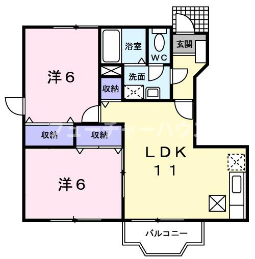 ヴェルカーザⅣの間取り