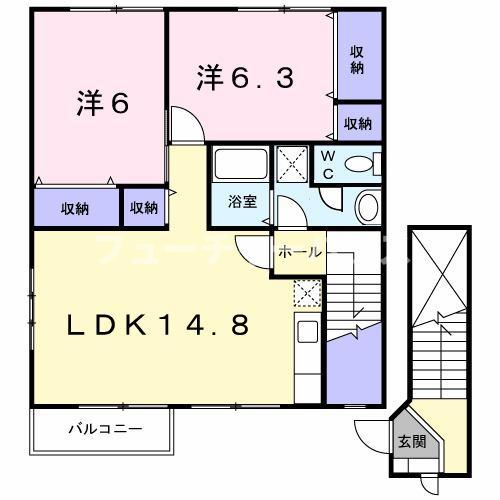 サニーヒルⅡの間取り