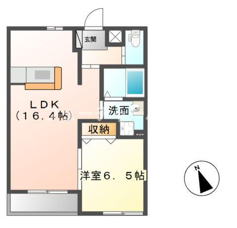 ラ・フォンテ　ビー（Ｌａ・Ｆｏｎｔｅ　Ｂ）の間取り
