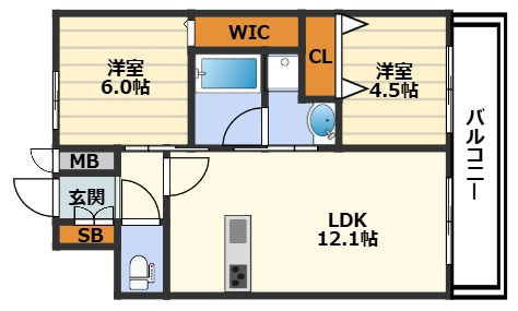シンセリティ大淀の間取り