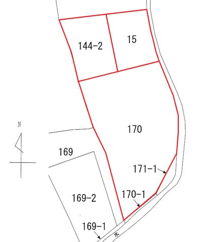 大浦売地の区画図