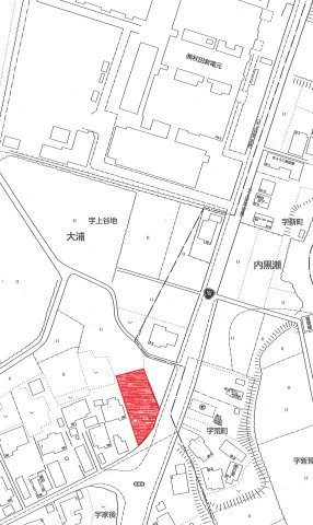 大浦売地の地図