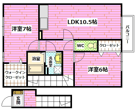ウイングMISAWA VIの間取り