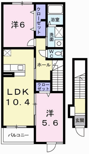 サンリットベルＢの間取り