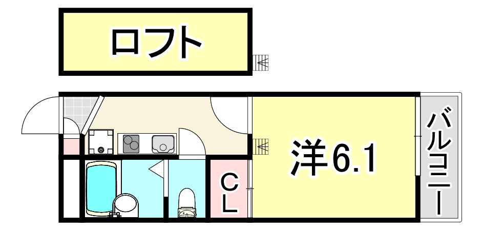 レオパレス西本町の間取り