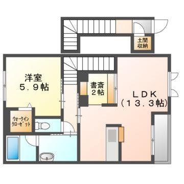 シャーメゾンアンダンテの間取り