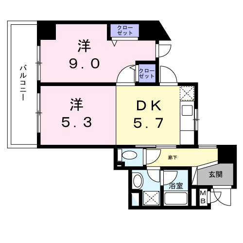 ペガソ２１の間取り|間取りです。