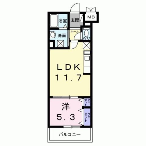 ソレアード志茂の間取り