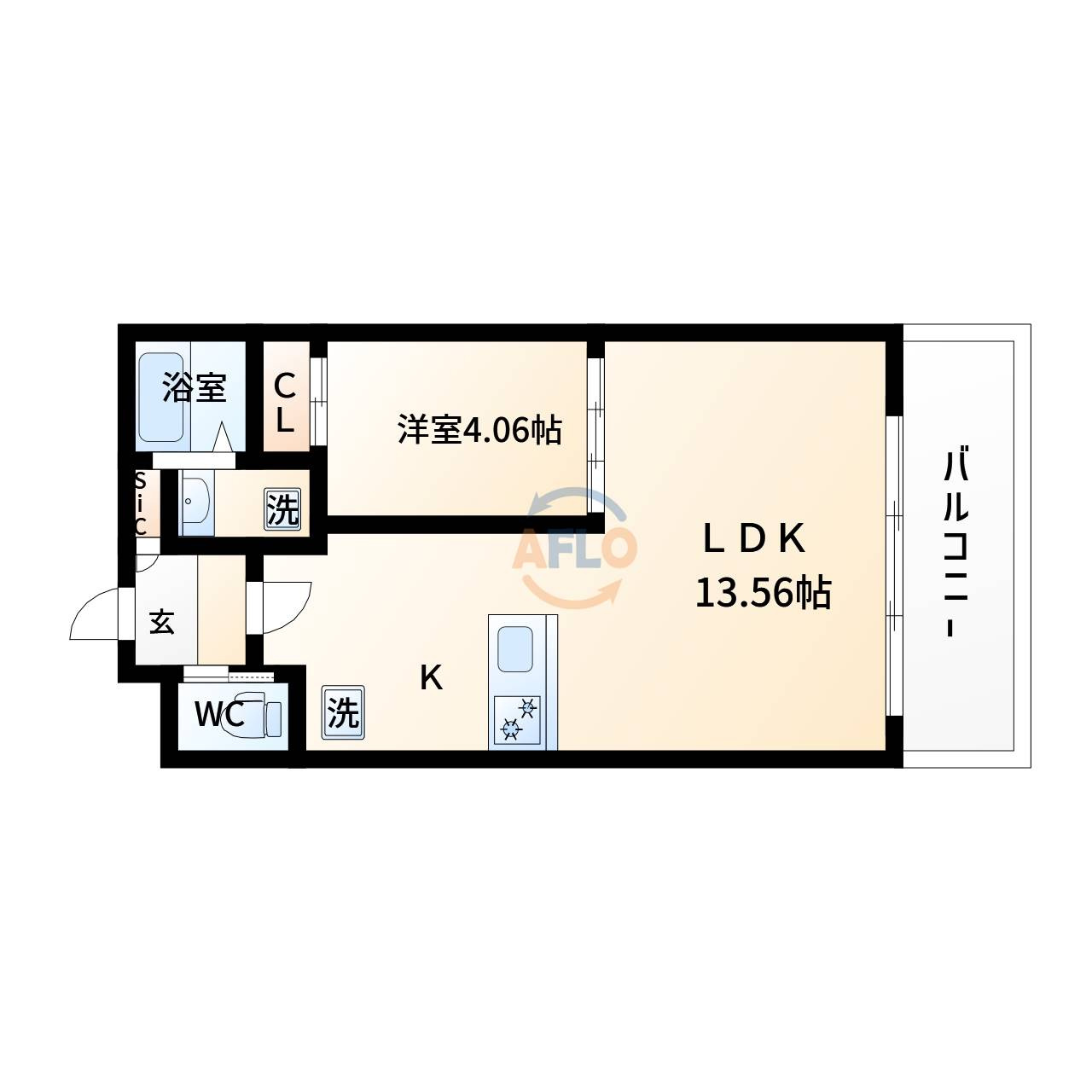 プレジオ弁天町の間取り|プレジオ弁天町　間取り