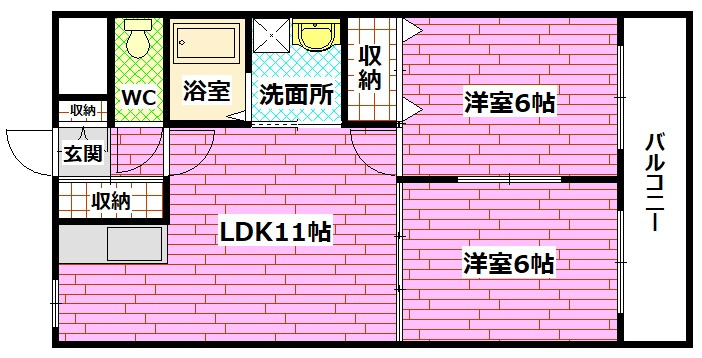 マルベリーヒルズの間取り