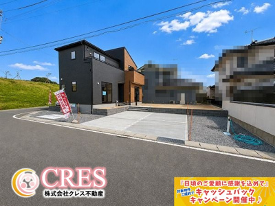 【前面道路含む現地写真】 | ☆☆新築分譲　いわき市久之浜第５　限定１棟！！敷地７３坪！！ | ※現地です！敷地広々で陽当り良好♪