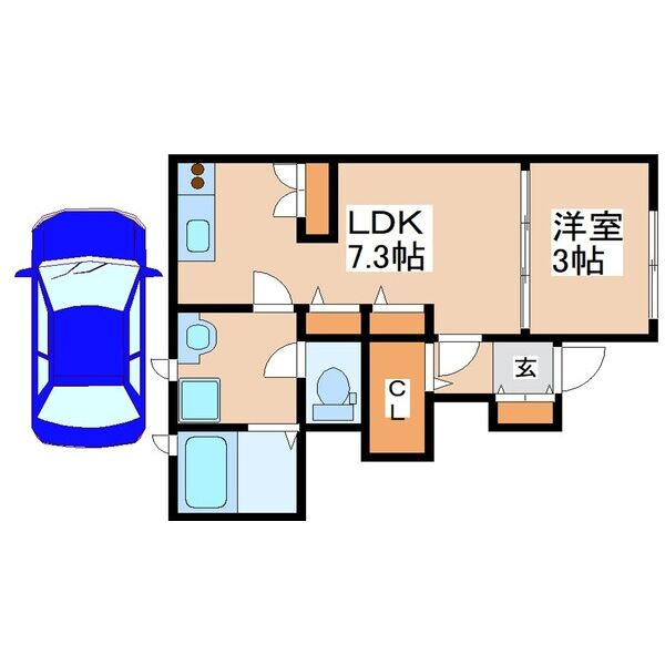 モスフロックス御着の間取り