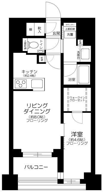 クレヴィア東京八丁堀　 Cｈｕｏ　Ｍｉｎａｔｏの間取り