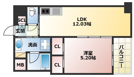 プレジオ長田の間取り