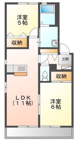 シャーメゾン光田の間取り