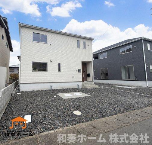 クレイドルガーデン藍住町矢上第1の前面道路含む現地写真