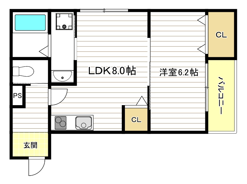 アート大正の間取り