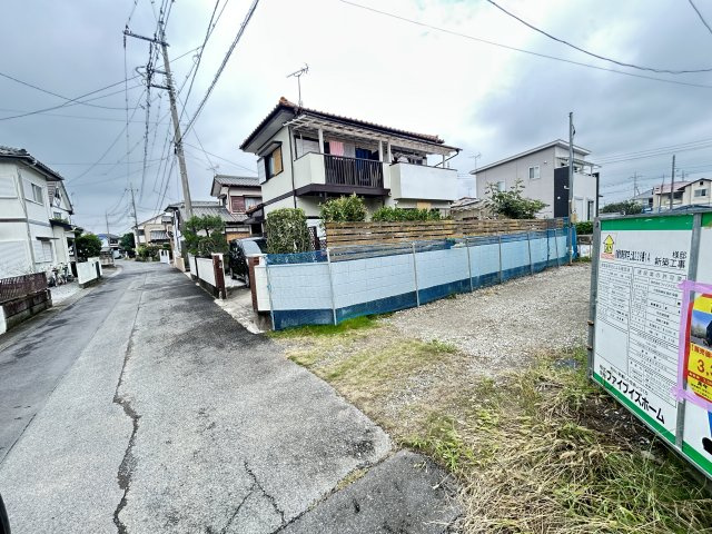 新築　前橋市駒形町4期　1区画の前面道路含む現地写真|現地写真　西側接道幅員約4.5ｍ