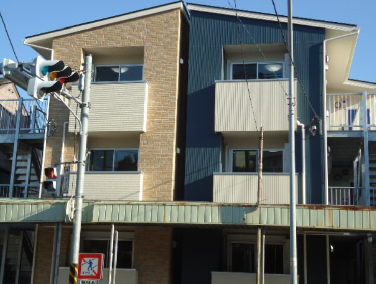 横浜市中区山元町１丁目のアパートの外観