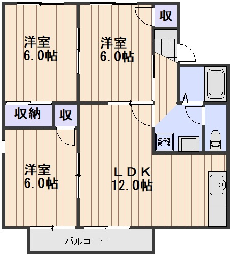 ゼフィール芳泉　C棟の間取り