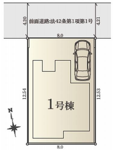 【仲介手数料０円】茅ヶ崎市萩園Ⅱ　新築一戸建ての区画図|【仲介手数料０円】茅ヶ崎市萩園Ⅱ　新築一戸建て