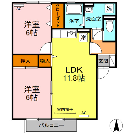 ファミール千鳥ヶ浜の間取り