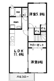 スプリット参番館の間取り