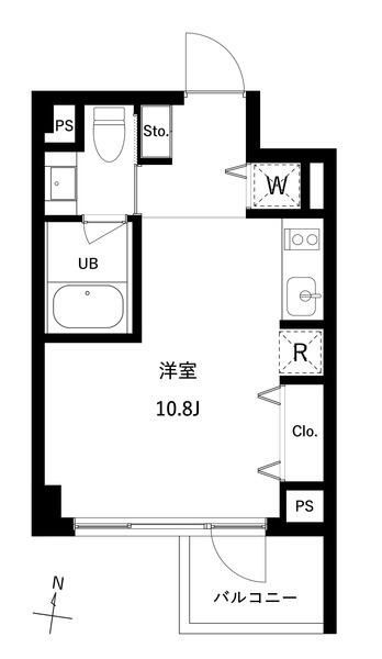 ＪＭＦレジデンス世田谷三宿の間取り