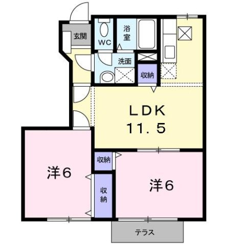 【間取り】 | コ－ポシャルマンＤ棟