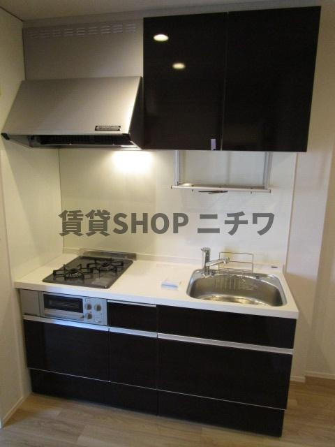 クエストコートのキッチン|※同仕様のお部屋です。